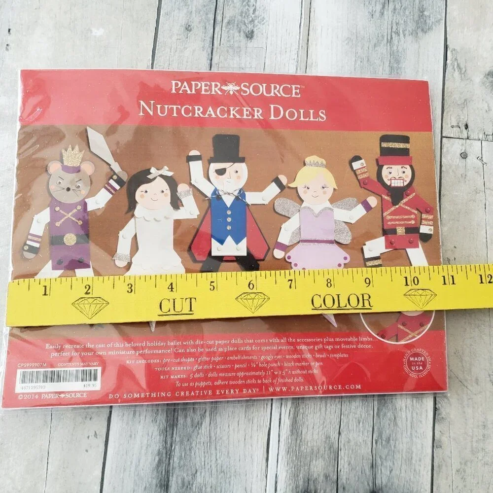 Paper Source Nutcracker Suite Holiday Christmas DIY Paper Dolls